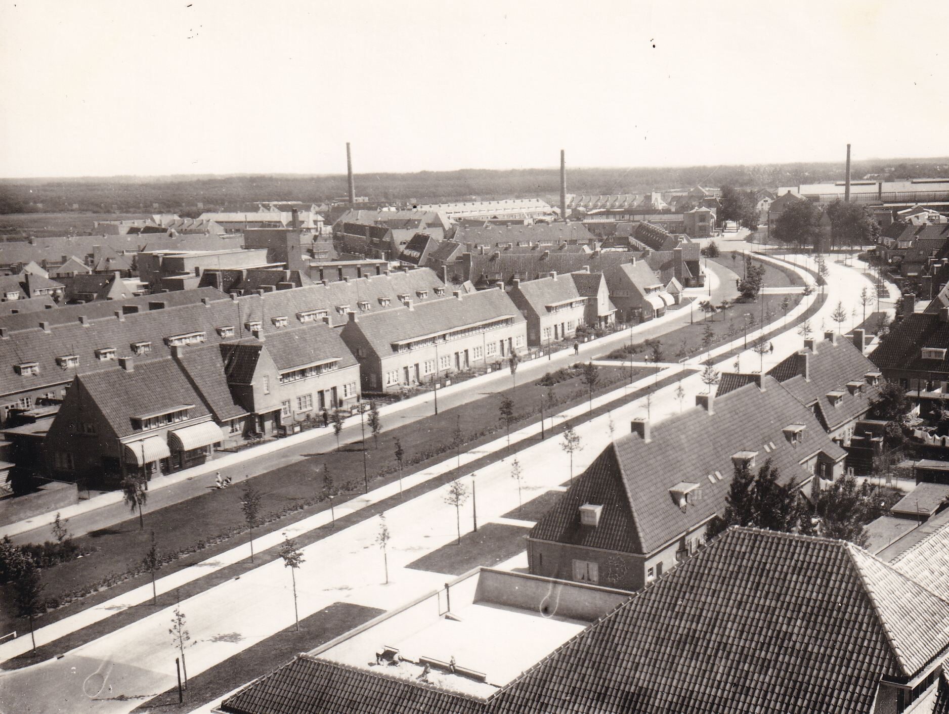 Panoramafoto van de Jan van der Heijdenstraat